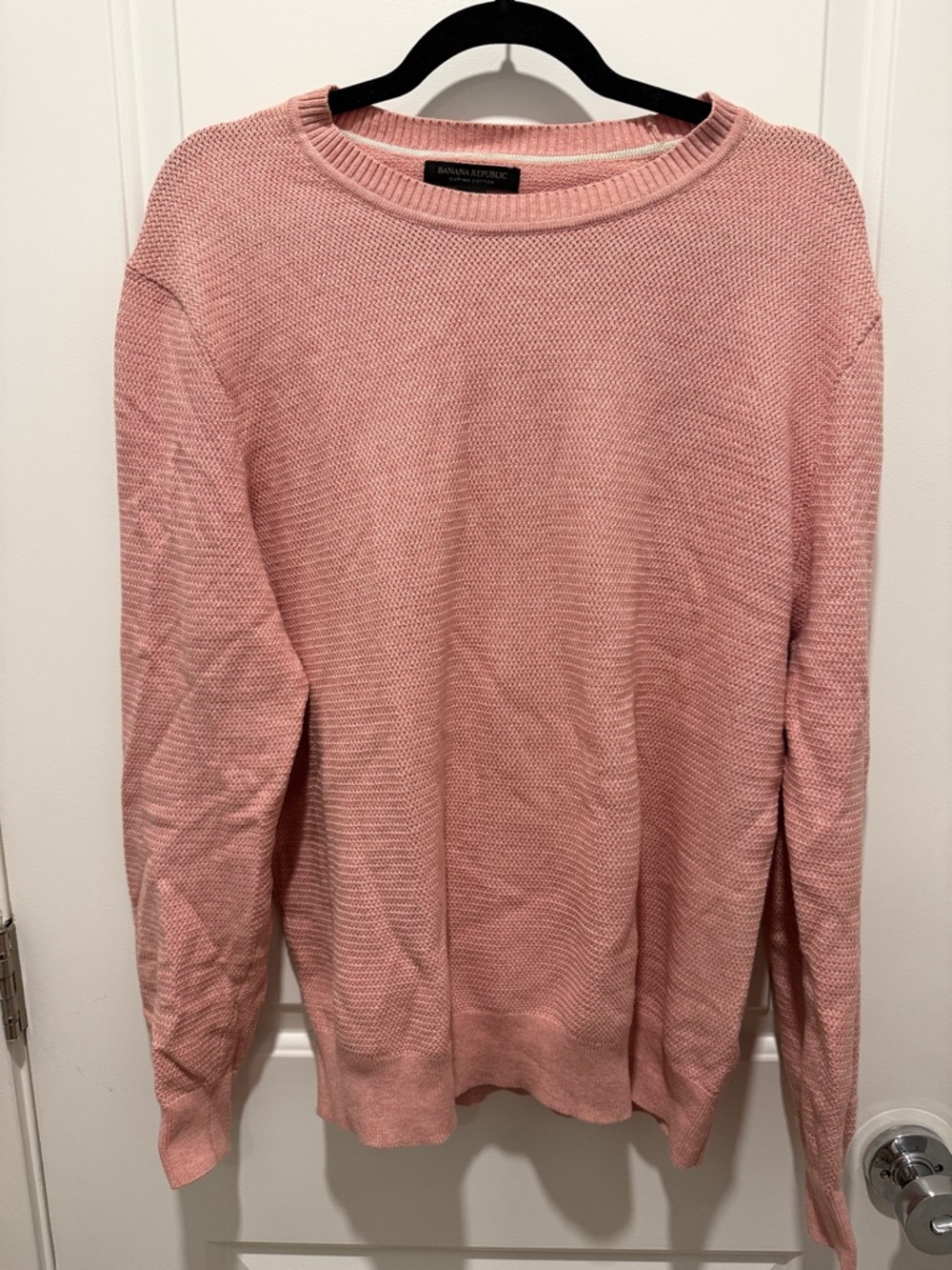 Banana Republic Pink Crewneck Knit Sweater